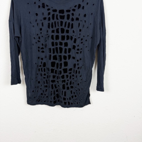 Emilio Pucci Black Printed Blouse Size 4 - Picture 2 of 6